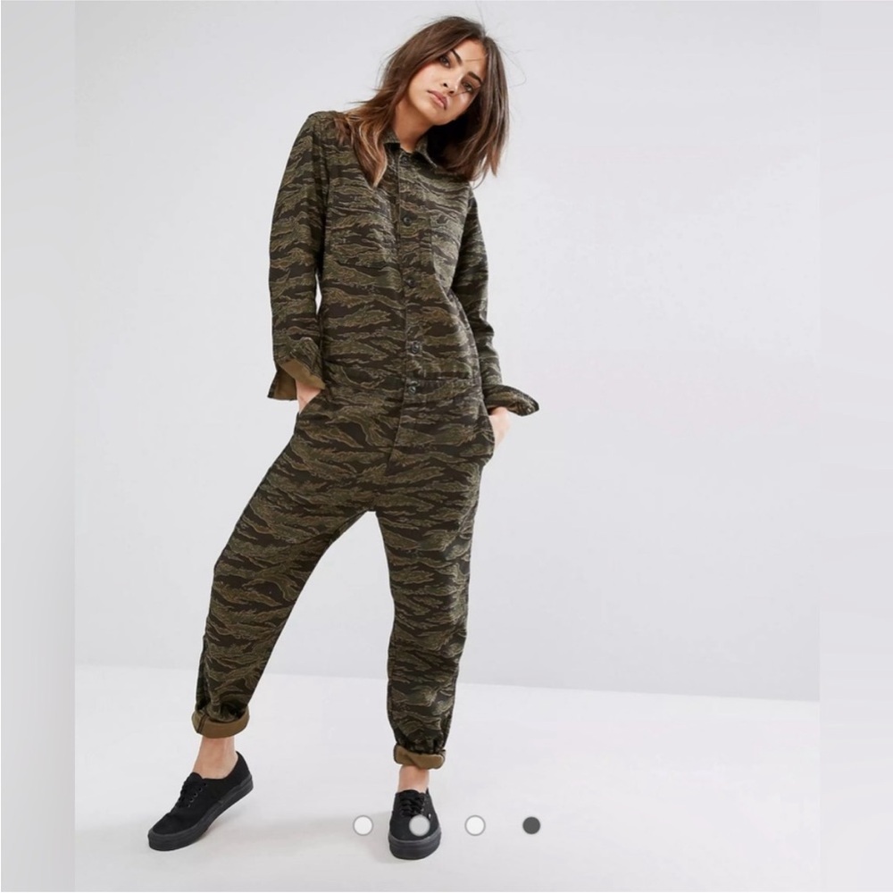 Carhartt WIP Green Camouflage Jumpsuit